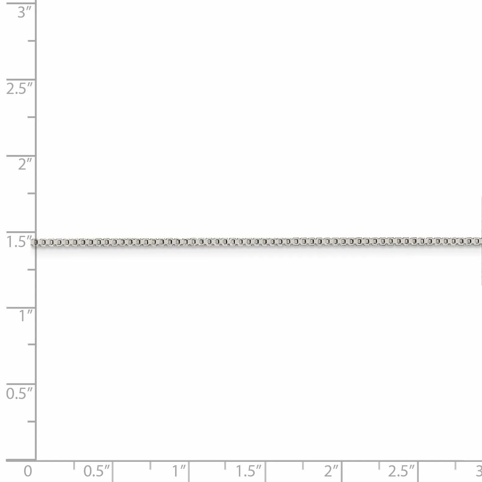 Sterling Silver Polish 1.25-mm Solid Box Chain