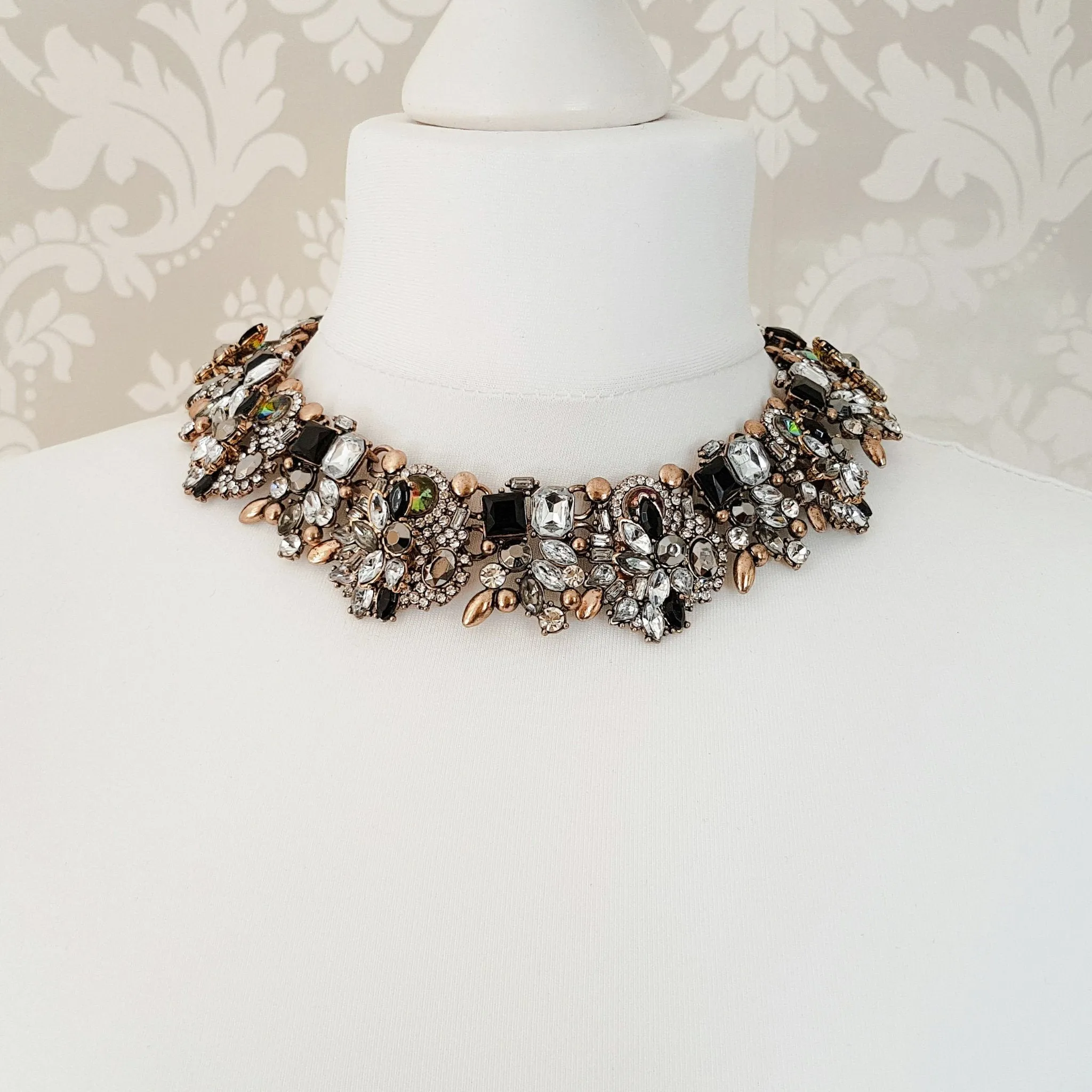 STORM Black & Gold Statement Necklace