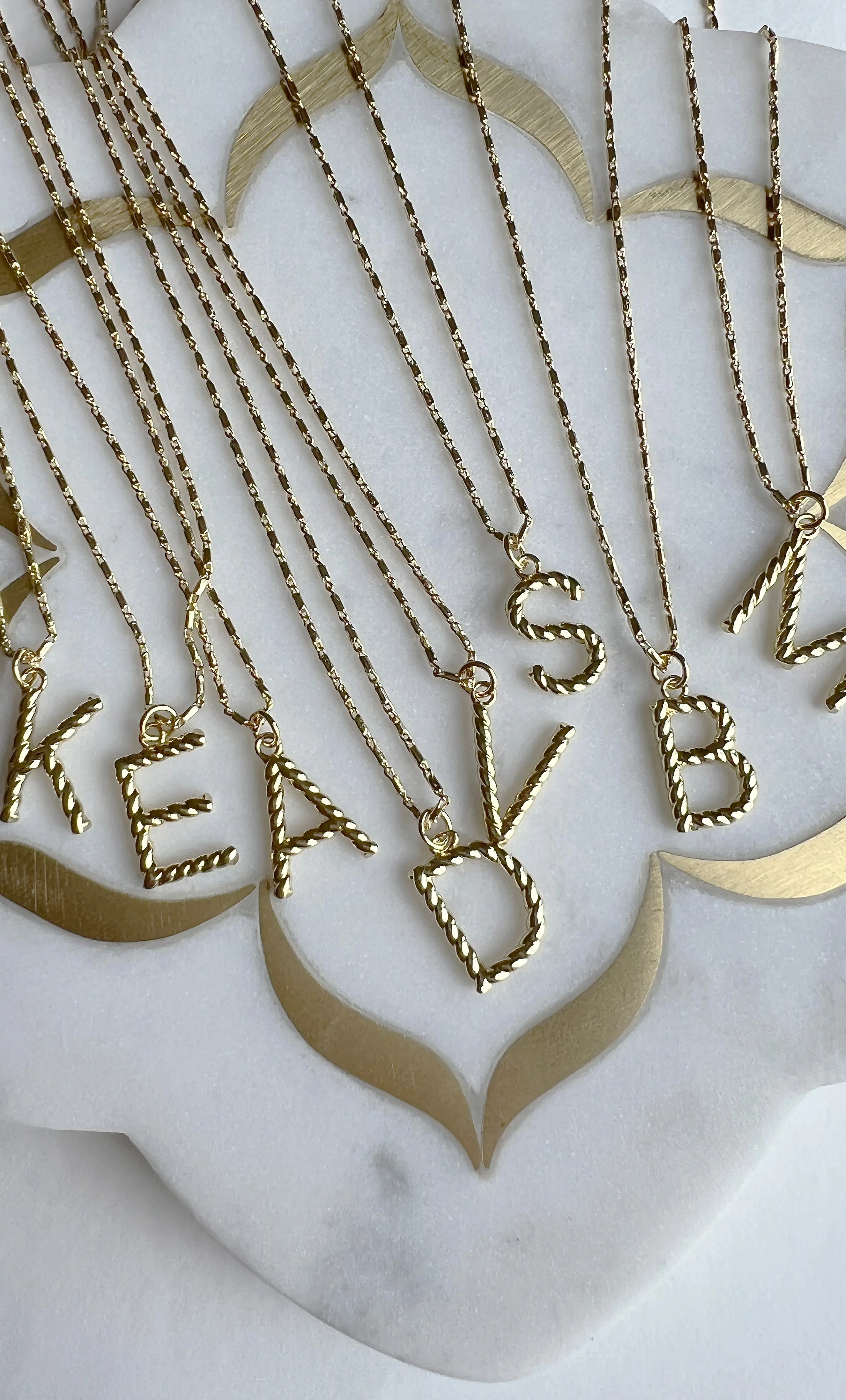 The Tunik Alphabet Rope Charm Necklace