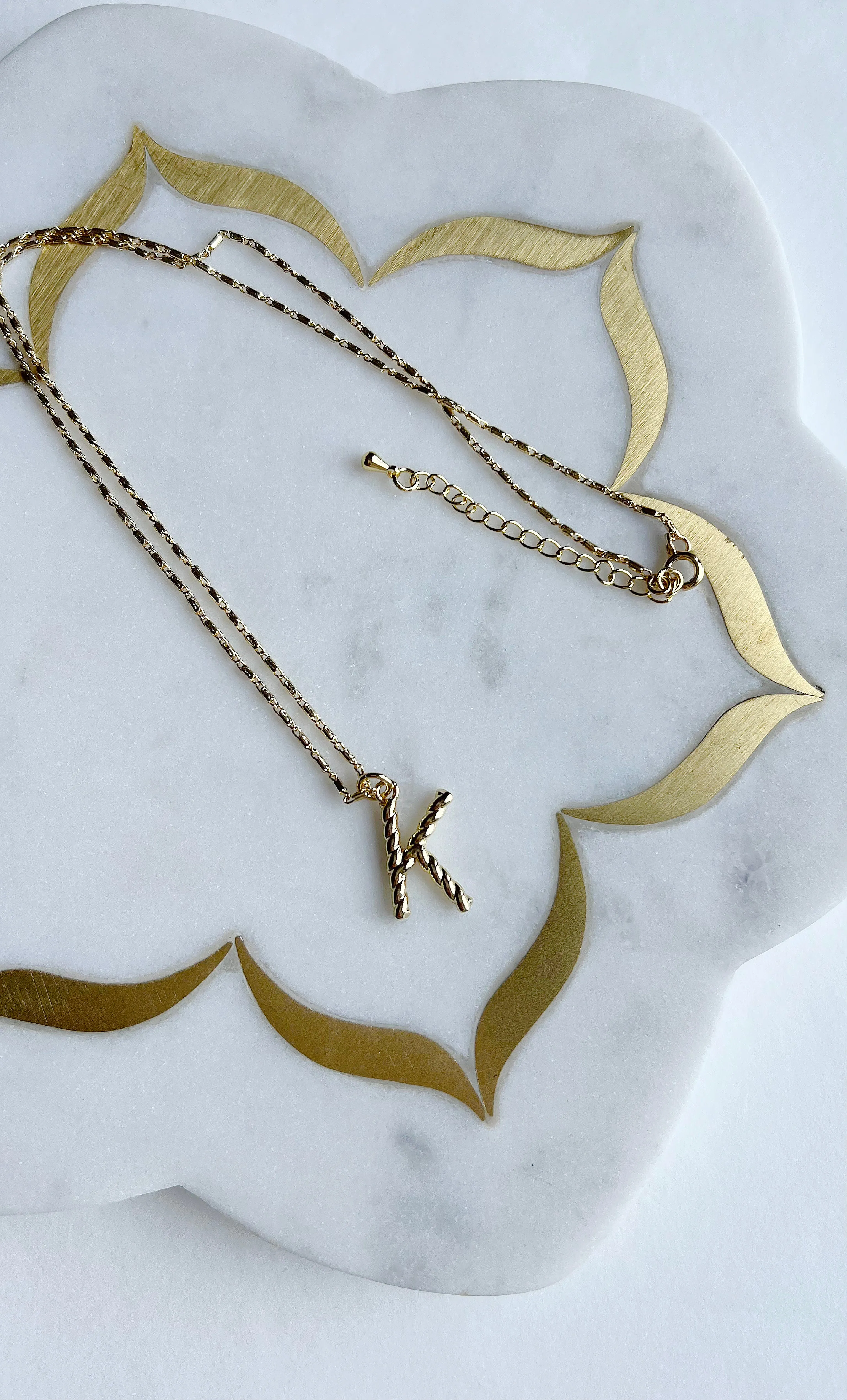 The Tunik Alphabet Rope Charm Necklace