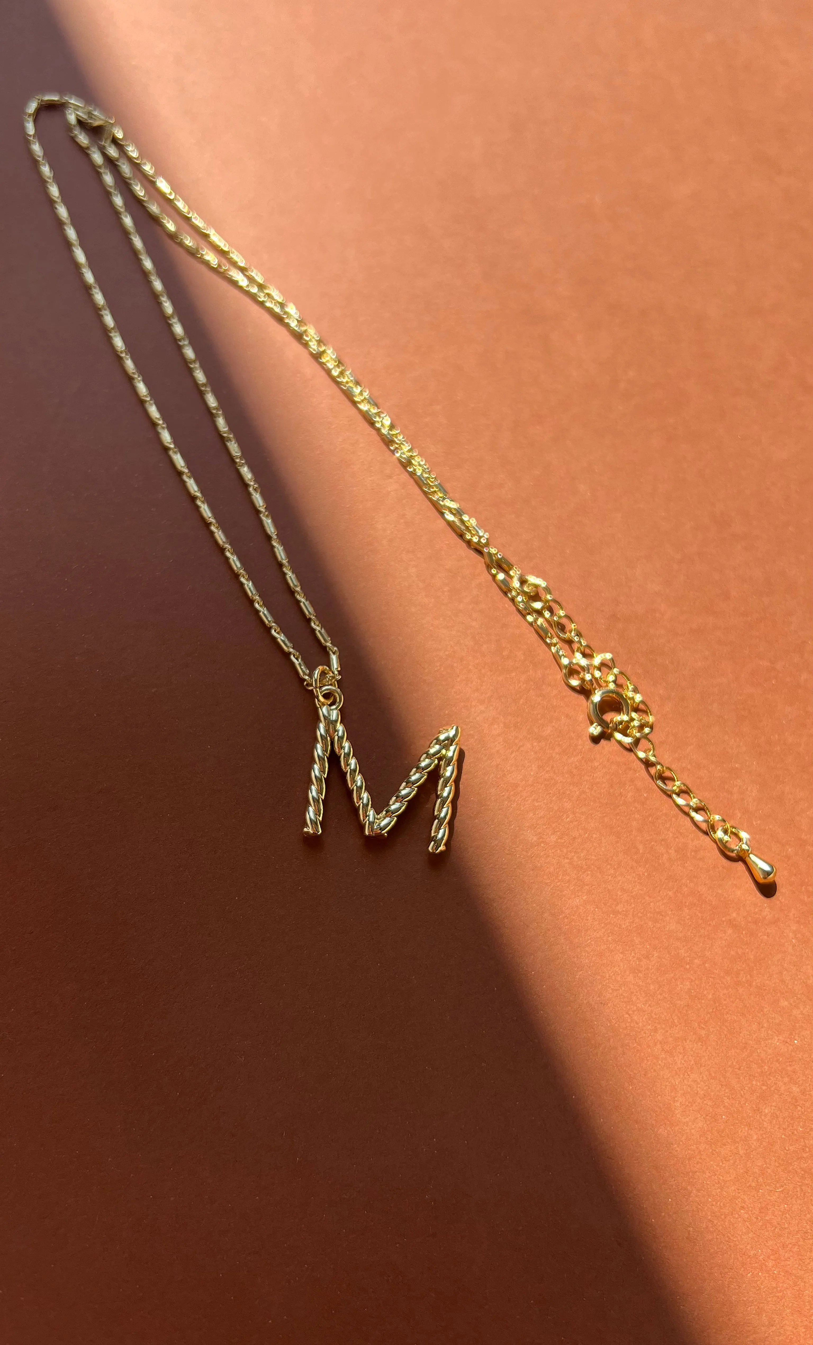 The Tunik Alphabet Rope Charm Necklace