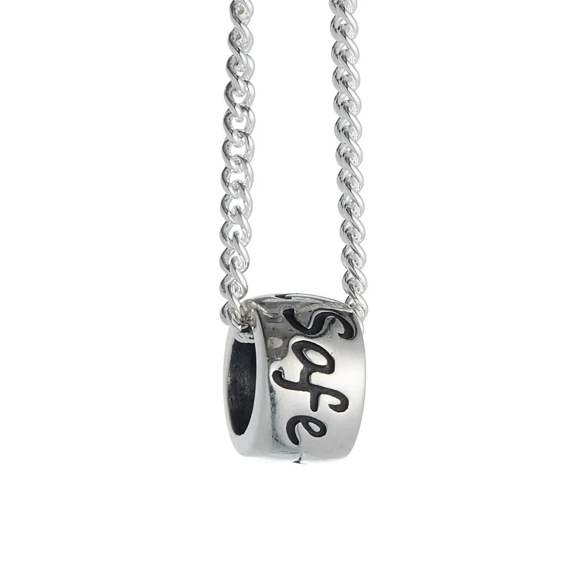 Travel Safe Silver Necklace