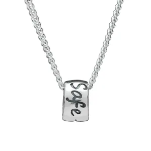 Travel Safe Silver Necklace