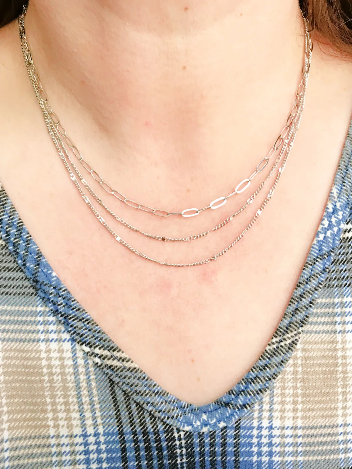 Triple Layer Chain Necklace