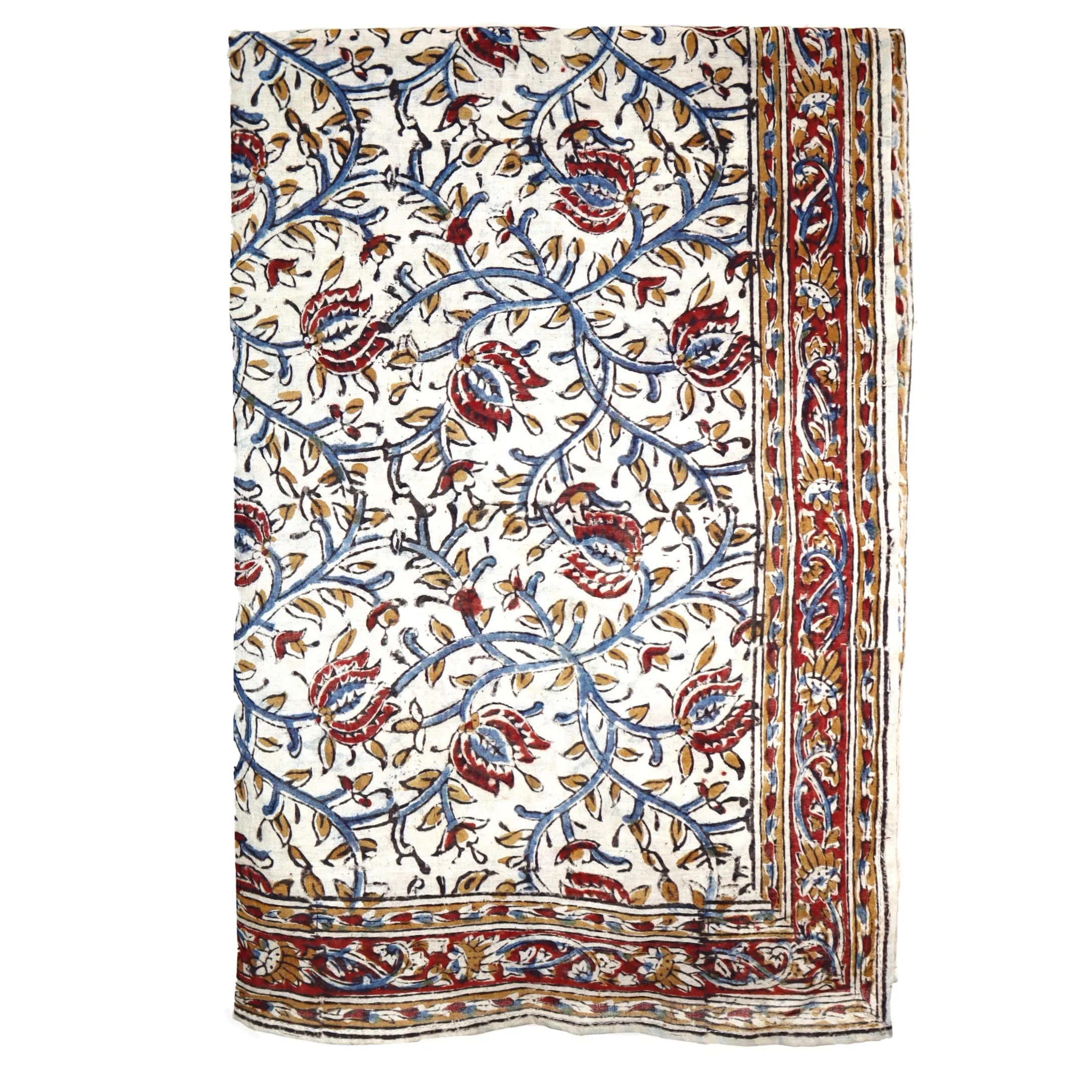 Twilight Petal - Kalamkari Cotton Bandana  (KK1407)