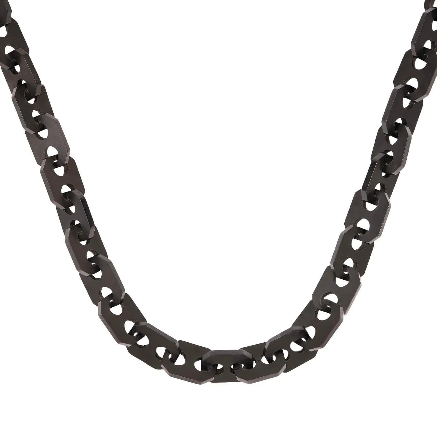 Victorian Gutta-Percha Mariner Link Necklace